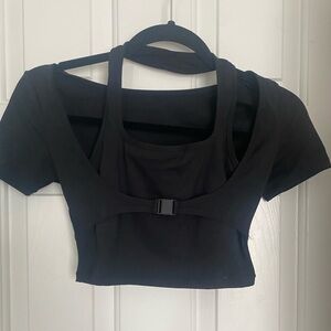 Black Harlara workout top